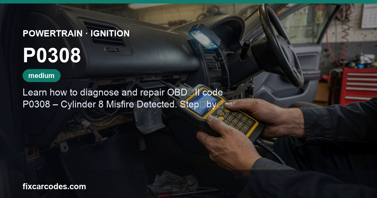P0308 — Powertrain Ignition diagnostic guide