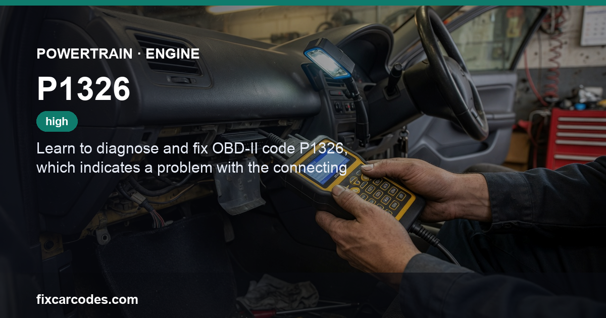 P1326 — Powertrain Engine diagnostic guide